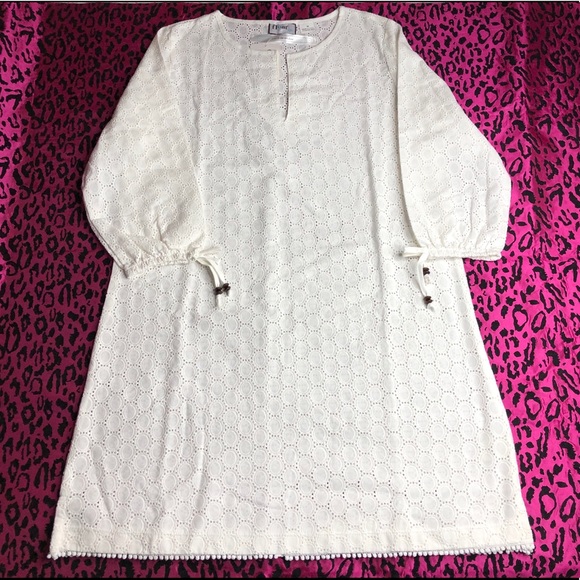 WHITE LONG SLEEVE DRESS - Picture 6 of 6